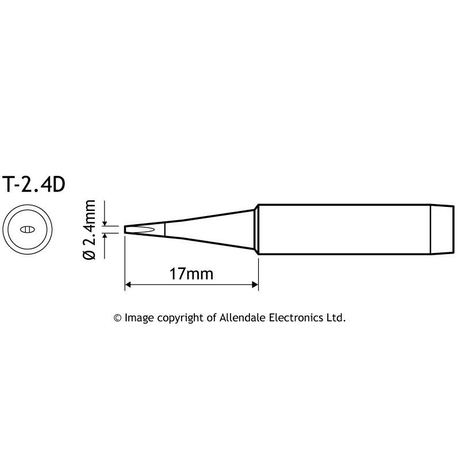 Aoyue T-2.4D Chisel Type Soldering Iron Tip