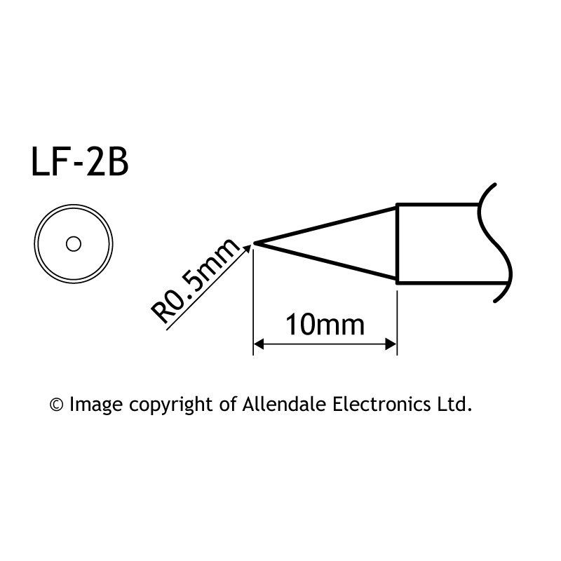 Aoyue LF-2B Conical Type Solder Tip With Heating Element