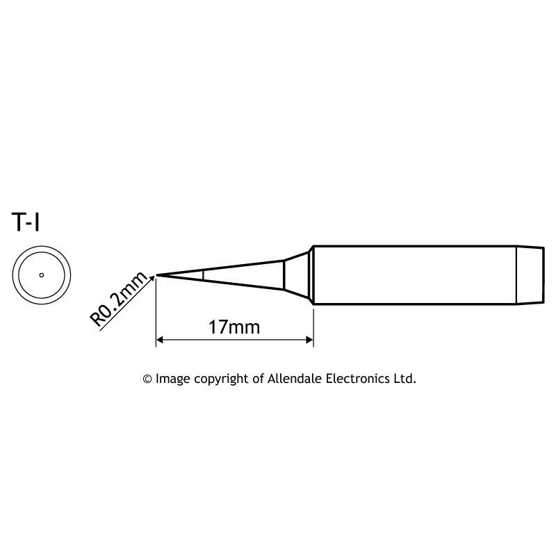 Aoyue T-I Conical Soldering Iron Tip