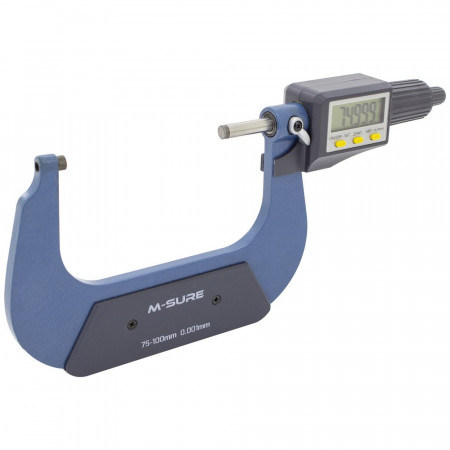 M-Sure Ms-110-100 Digital External Micrometer 75-100mm (3-4 inch) Ms-110 Series