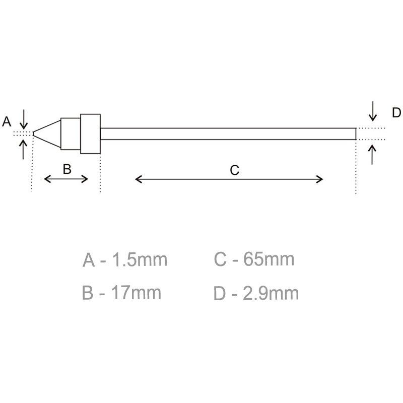 Aoyue DT-1.5 Desoldering Gun Tip for 8800 Desoldering Station