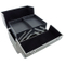 Silver Make-up, Cosmetic, Vanity Case with Fold out Trays (310 X 270 X 210mm)