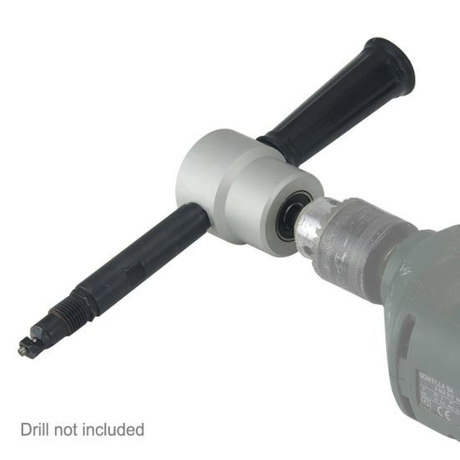 Longbow - Long Reach Electric Drill Nibbler Attachment with Dual Head - Cuts up to 1.8mm Steel