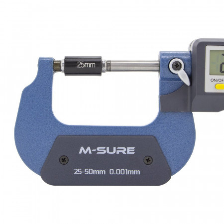 M-Sure Ms-110-050 Digital External Micrometer 25-50mm (1-2 inch) Ms-110 Series