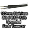120mm Stainless Steel ESD Safe Rounded Ends Tweezer